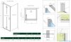 Radaway Nes 8 KDJ B kabina 80x80 lewa przejrzyste 10075080-01-01L/10089080-01-01